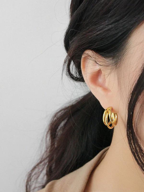 Multi-layered Hoop Earrings