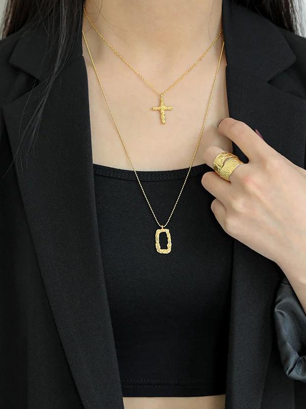 Square Hollow Necklace