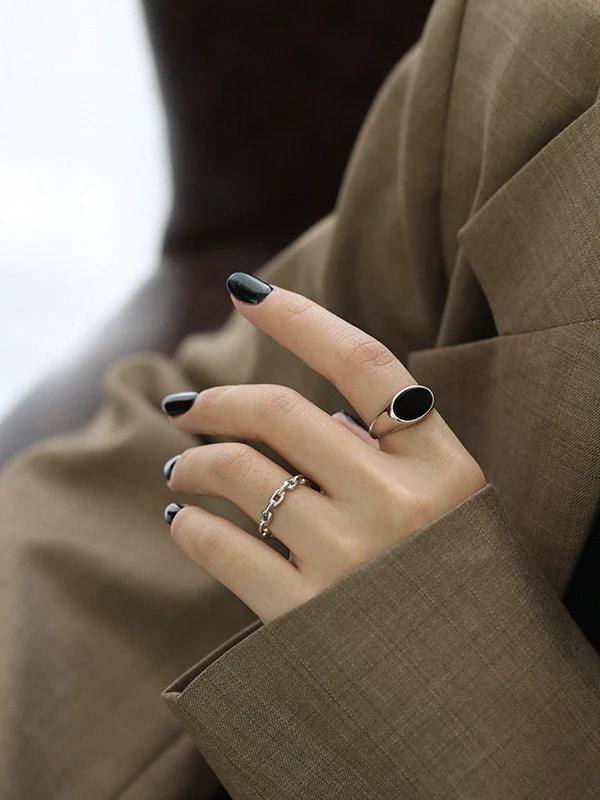 Alberta Ferretti Black Onyx Ring