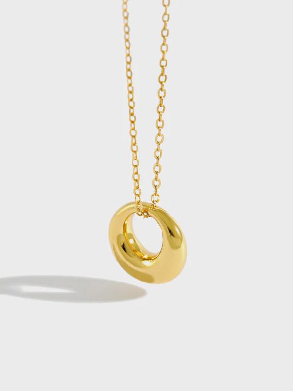 Geometric Ring Necklace