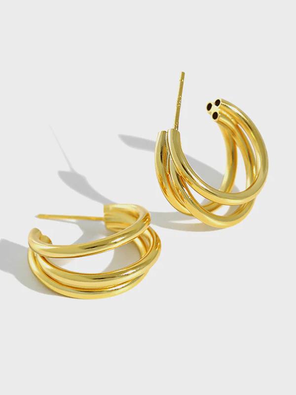 Multi-layered Hoop Earrings