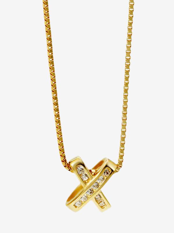 Initial X Necklace