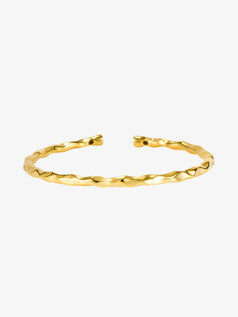 Loris Azzaro Wavy Line Cuff Bracelet