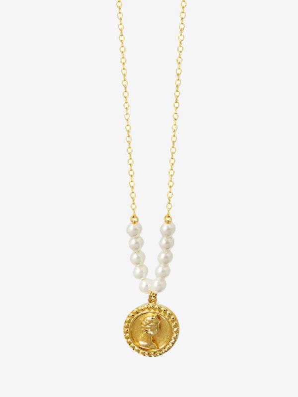 Queen Elizabeth Pearl Chain Necklace