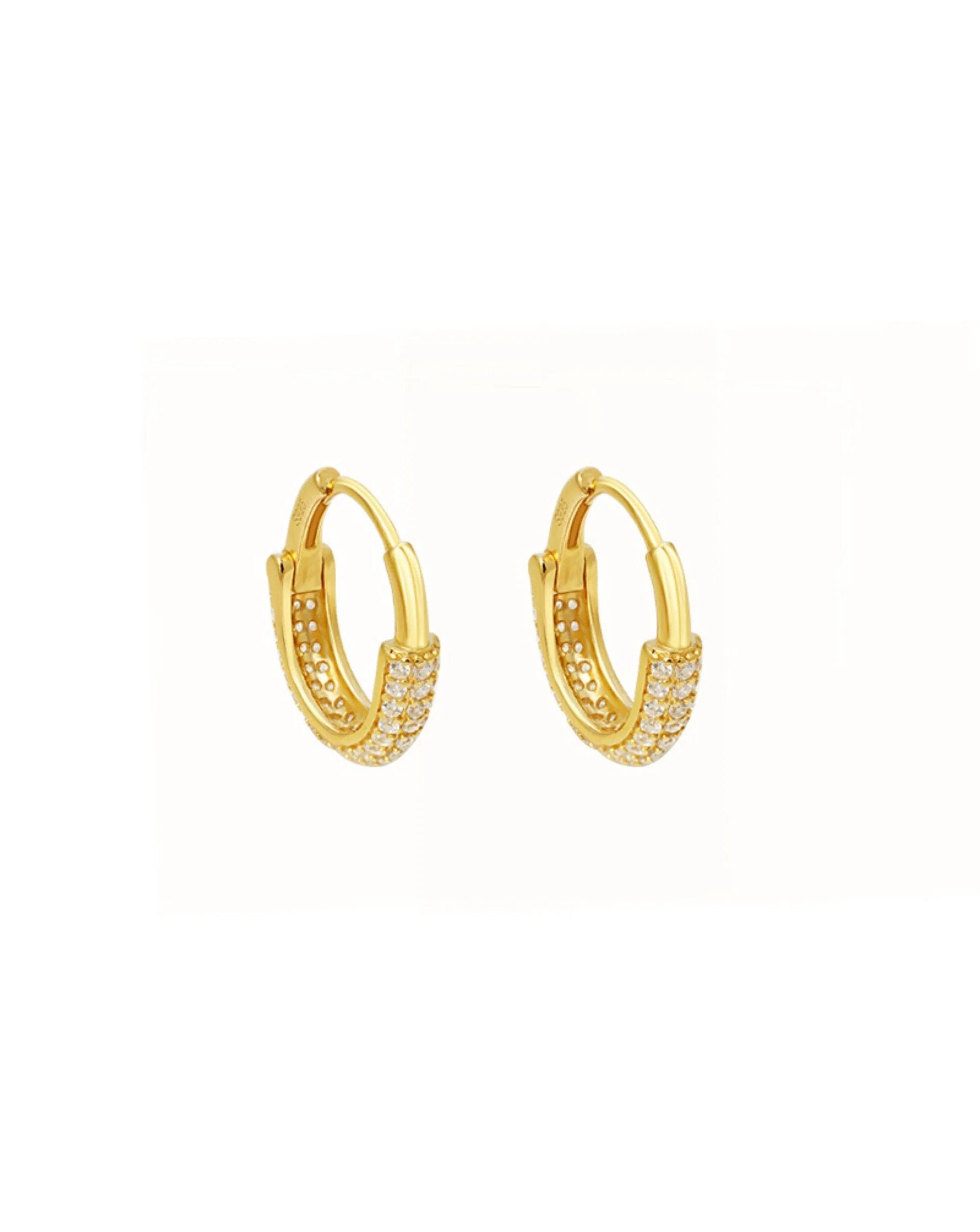 Cubic Zirconia Hoop Earrings