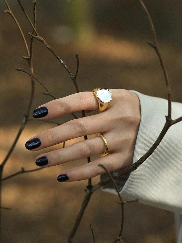 Haider Ackermann Mother of Pearl Ring