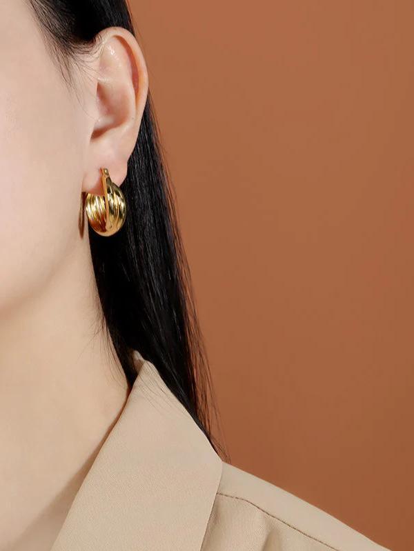 Jérémy Amelin Ridges Hoop Earrings